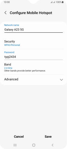 Press the field below 