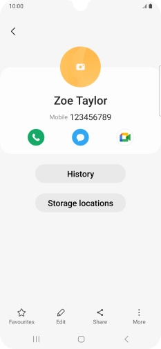 Press the Home key to return to the home screen.