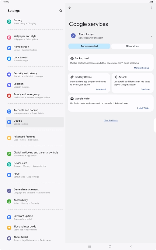 Press Find My Device.