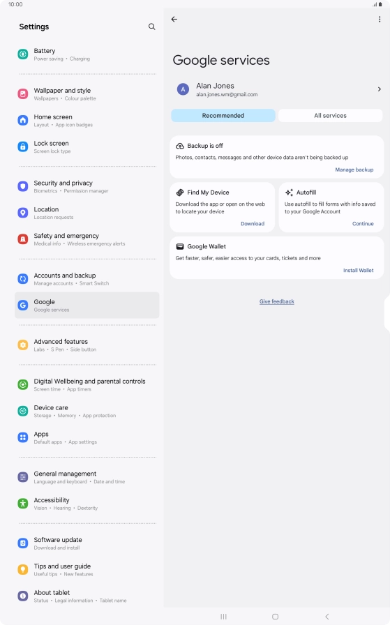 Press Find My Device.