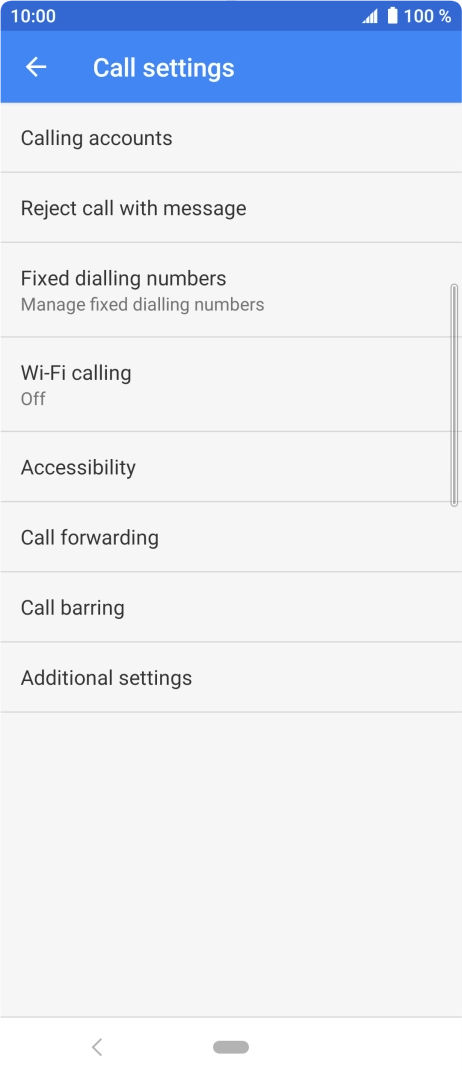 Press Additional settings.