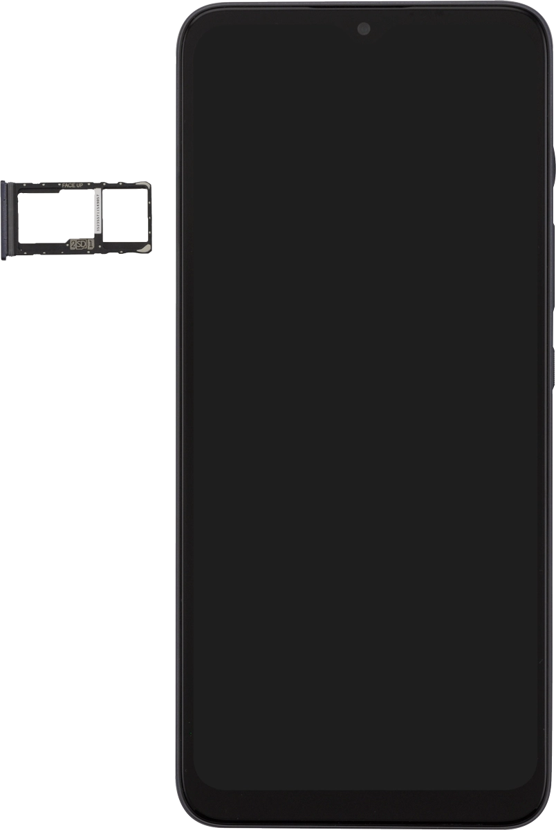 Turn your SIM as illustrated next to the SIM holder and place it in the SIM holder.