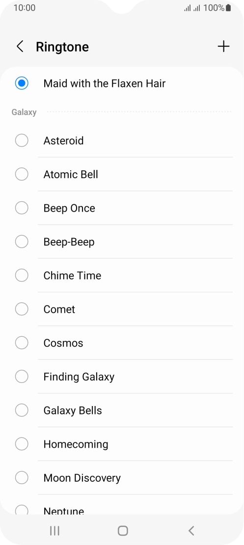 Press the Home key to return to the home screen.