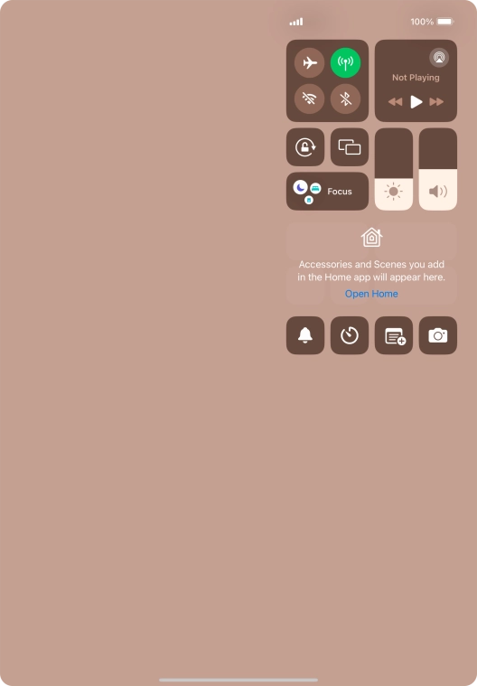 Press the sound mode icon to turn silent mode on or off.