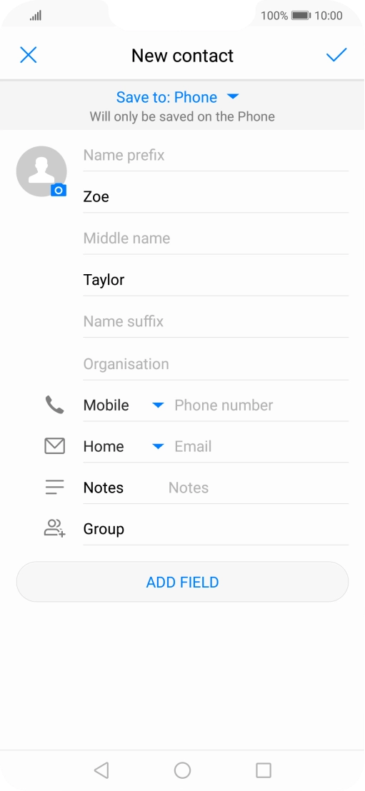 Press Phone number and key in the required phone number.