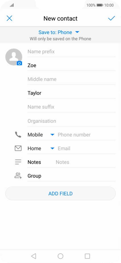 Press Phone number and key in the required phone number.