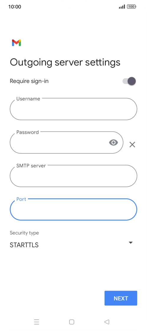 Press the drop down list below 