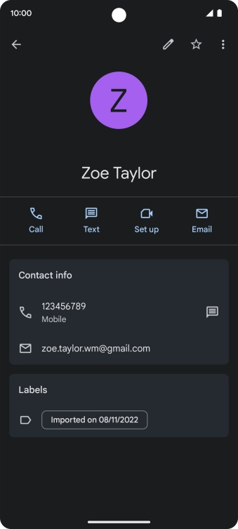 Press the required number.