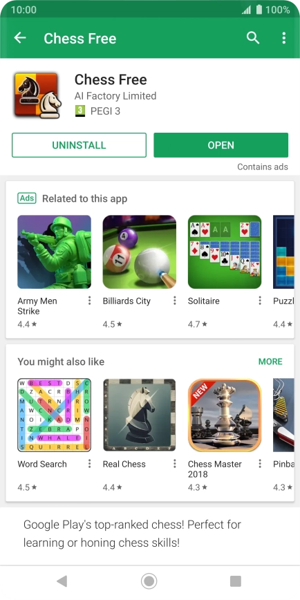 Press the Home key to return to the home screen.
