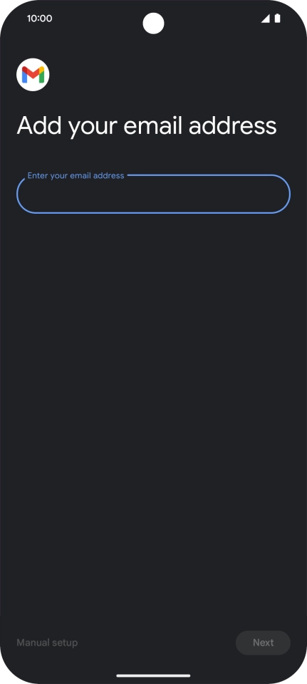 Press the field below 