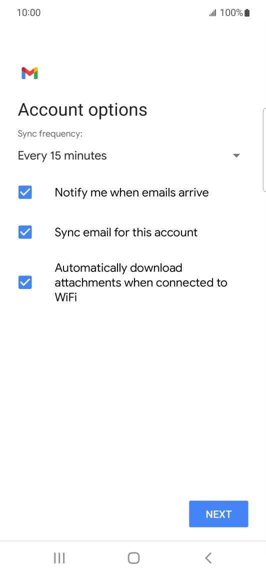 Press the drop down list below 