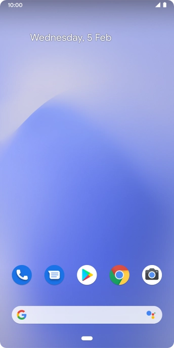 Slide two fingers downwards starting from the top of the screen.