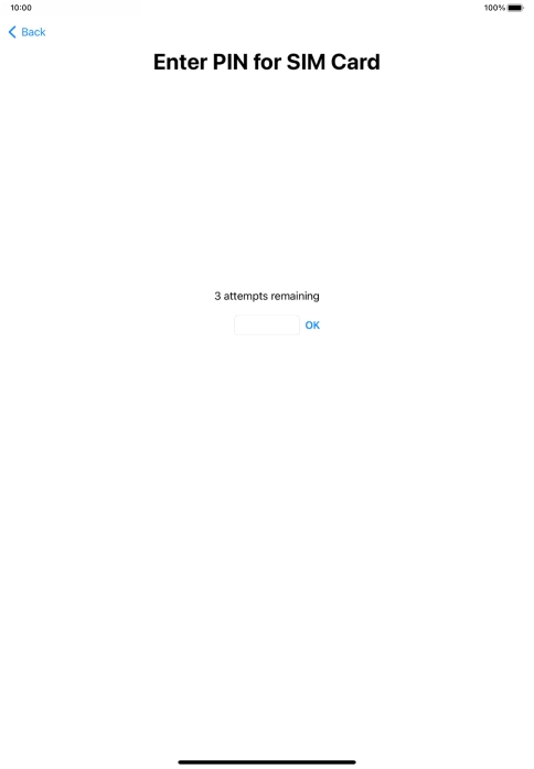 If your SIM is locked, key in your PIN and press OK. The default PIN is 1111.