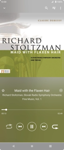 Press arrow right to go to the next audio file.