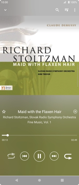 Press arrow right to go to the next audio file.