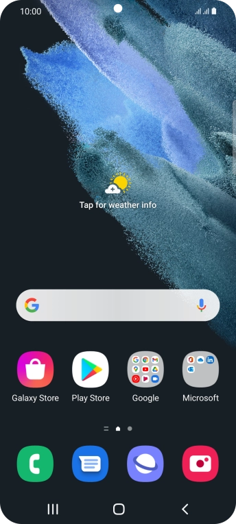 Press the phone icon.
