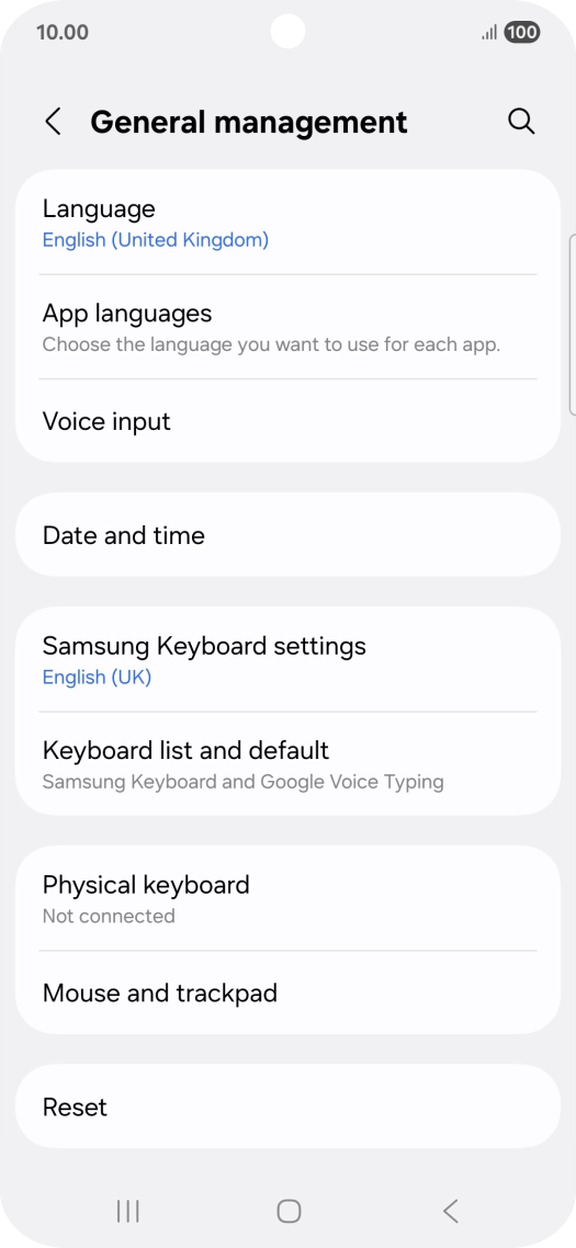 Press Date and time.