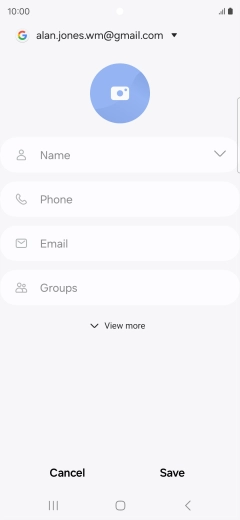 Press Name and key in the required name.