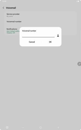 Key in +447953222222 and press OK.