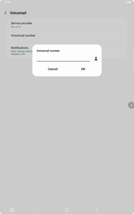 Key in +447953222222 and press OK.