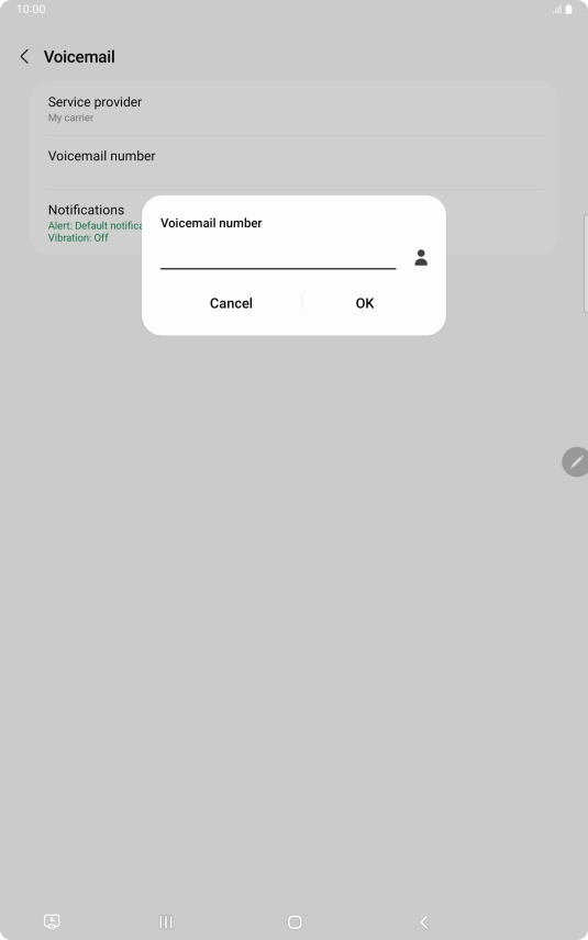 Key in +447953222222 and press OK.
