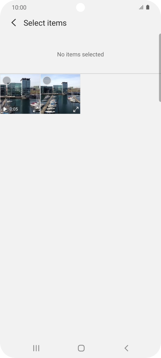 Press the required picture.