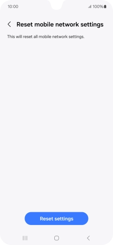 Press Reset settings.