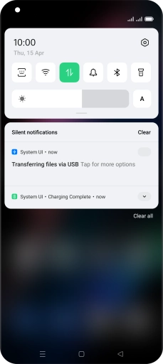 Press Tap for more options.