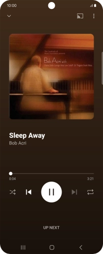 Press arrow right to go to the next audio file.