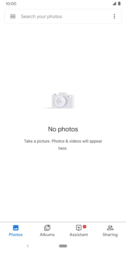 Press Albums and go to the required folder.