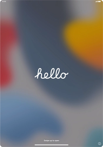 Slide your finger upwards starting from the bottom of the screen.