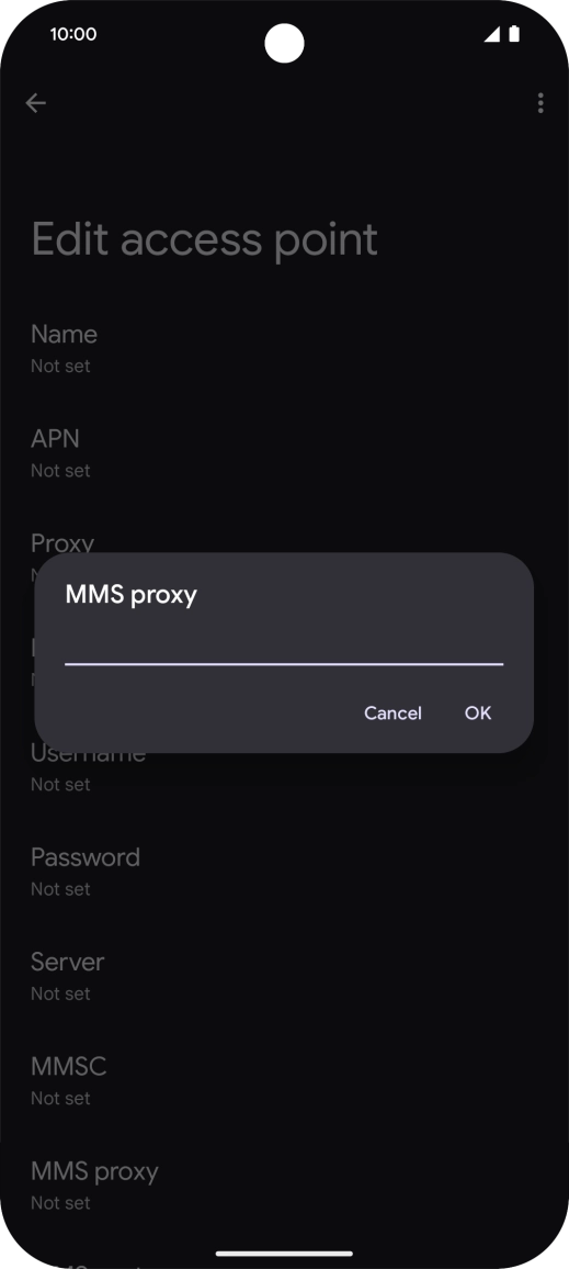 Key in 149.254.201.135 and press OK.