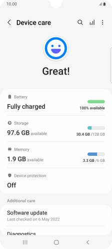 Press Battery.