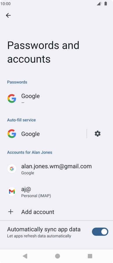 Press the Home key to return to the home screen.