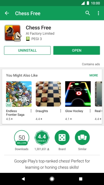 Press the Home key to return to the home screen.