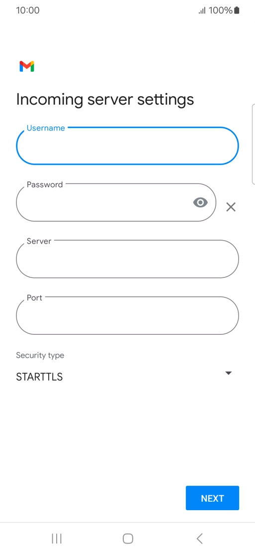 Press the field below 