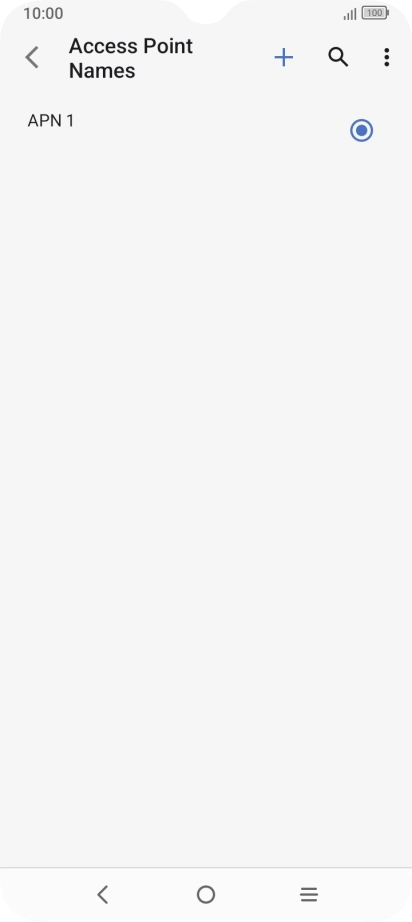 Press the new data connection icon.