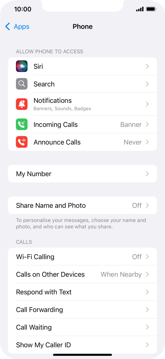 Press Wi-Fi Calling.