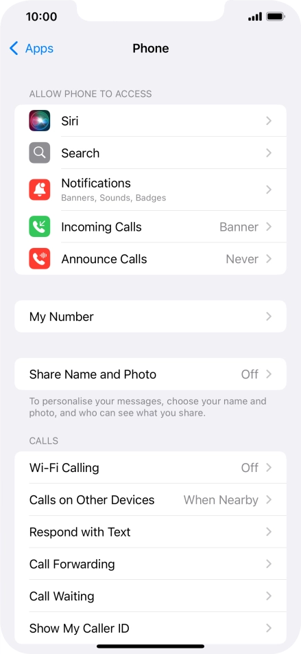 Press Wi-Fi Calling.