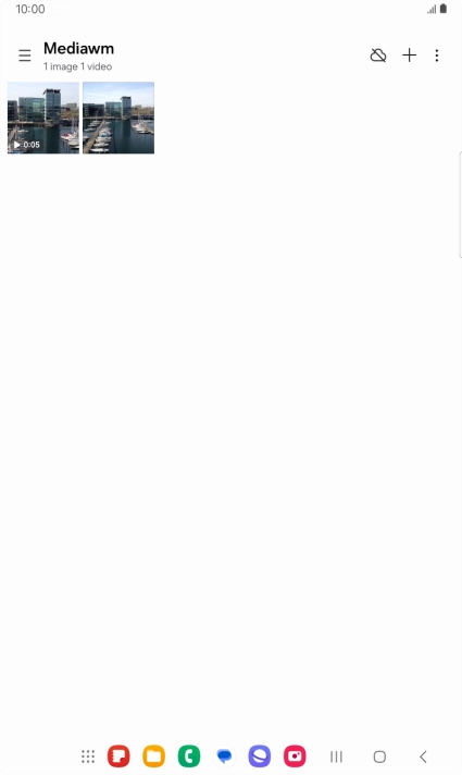 Press and hold the required picture or video clip.