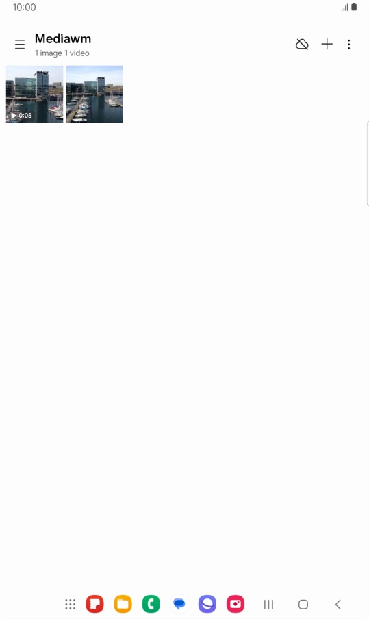 Press and hold the required picture or video clip.