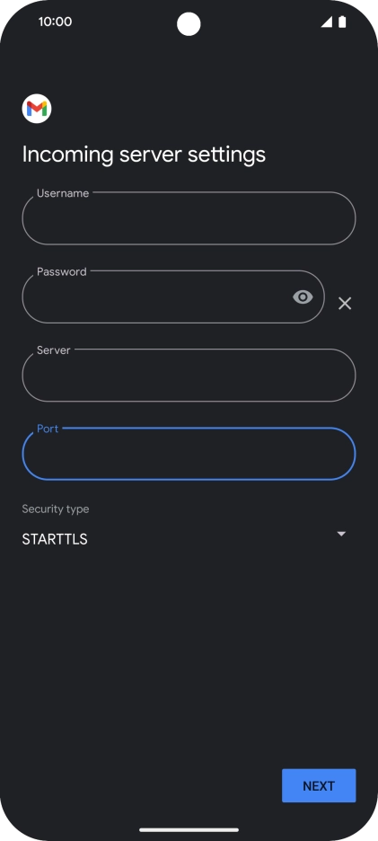 Press the drop down list below 