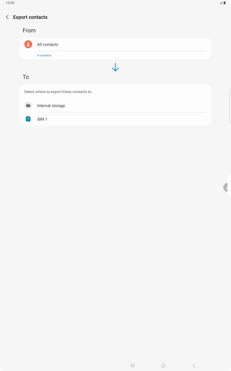 Press the name of the SIM.