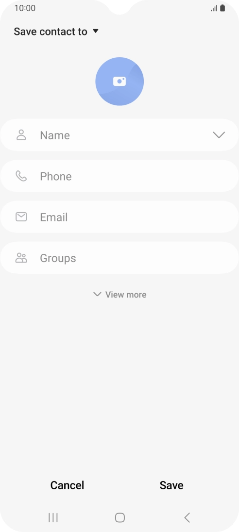 Press the address book drop down list.