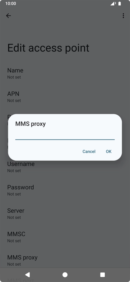 Key in 149.254.201.135 and press OK.