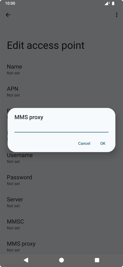 Key in 149.254.201.135 and press OK.