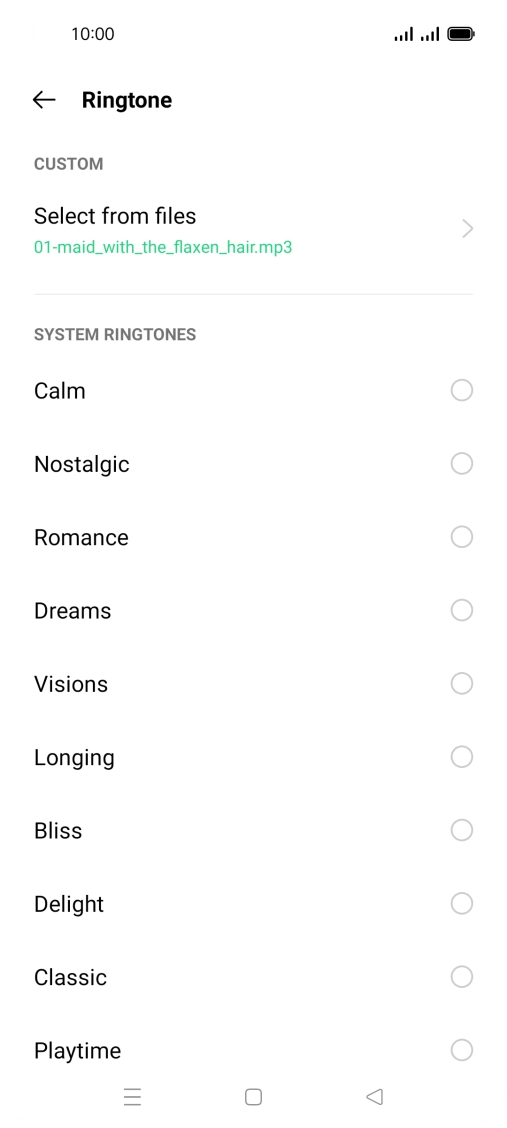 Press the Home key to return to the home screen.