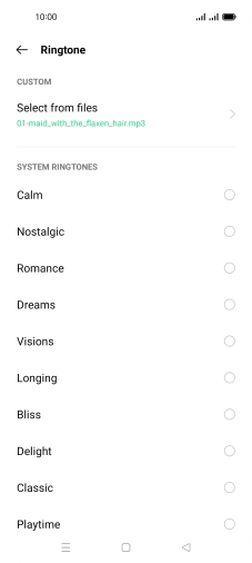 Press the Home key to return to the home screen.
