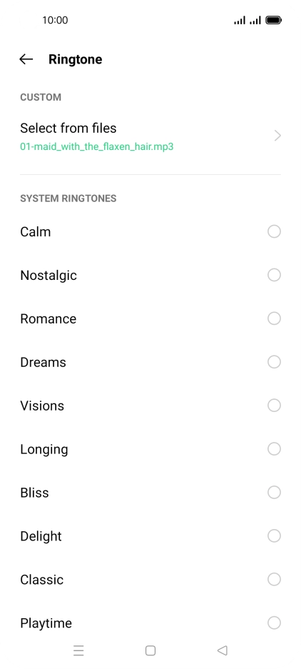 Press the Home key to return to the home screen.