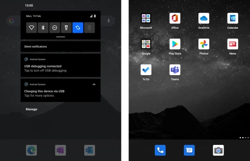 Press Tap for more options..